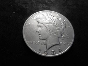 lot 36A image: 1934 D Peace Silver Dollar Double Die