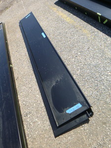 lot 7 image: 3 Pieces of Black Powdered Coated Steel ShelvingCountertop