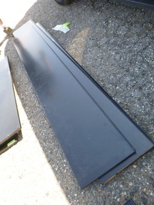 lot 14 image: 3 Pieces of Black Powdered Coated Steel ShelvingCountertop