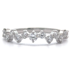 lot 34 image: Beautiful 0.50 Carat Diamond Icicle Stacking Ring VIDEO