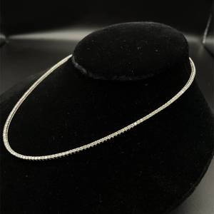 5 Carat Diamond Tennis Chain Necklace in 14k White Gold *VIDEO*