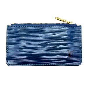 lot 35C image: Louis Vuitton Blue Epi Leather Key Pouch Pre-Owned Retail $500
