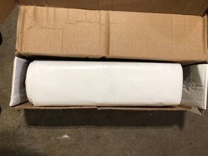 lot 40 image: Film-Gard 6 ft. x 100 ft. x 6 mil Clear Plastic Sheeting  Customer Returns See Pictures