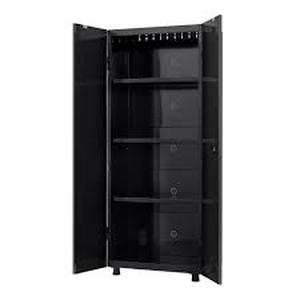 lot 22 image: Husky Ready-to-Assemble 24-Gauge Steel Freestanding Garage Cabinet in Black (30.5 in. W x 72 in. H x 18.3 in. D) Customer Returns See Pictures