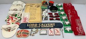 lot 32 image: Misc. Liquor & Tobacco Collectible Items (Some NIP)