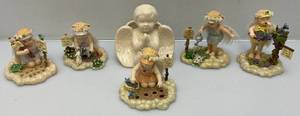 lot 56 image: Misc. Vintage Little Messengers Angel Figurines & More