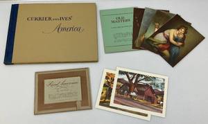 lot 73 image: RARE Currier & Ives America 1952 Panorama Americana Art Prints Book