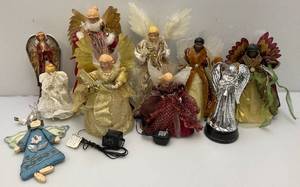 lot 75 image: Misc. Vintage Fiber Optic Angels & More (Need TLC)