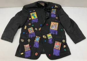 lot 78 image: One Of A Kind (Vergini) Jacket Made By 1970s Actor In (Mystry Island) LARRY VOLK Size Small
