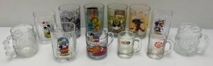 lot 86 image: Misc. Vintage Collectible Character Glasses Including Shrek, Mickey Mouse & More