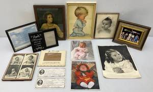 lot 99 image: Misc. Vintage Photos & Framed Items