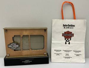 lot 112 image: Vintage Harley Davidson Picture Frame