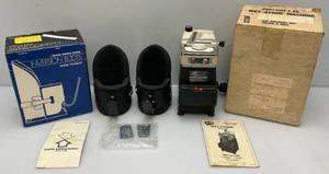 lot 123 image: Electric Wet Stone Sharpener And Inversion Boots