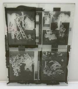 lot 133 image: Vintage Glass Negative 14 34 x 18 12 Circus Zoo Images