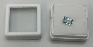 lot 159 image: 1.17 CT Sky Blue Topaz (In Protective Case)