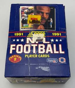 lot 197 image: 1991 Score NFL Series 2 Football Sealed Box