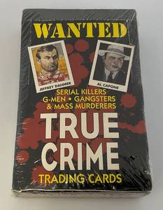 RARE EST. ($125.00 - $175.00) 1992 Wanted True Crime Trading Cards-Factory SEALED Box (MINT! Capone/Dahmer!
