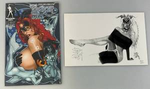 lot 205 image: Jim Balents Limited Edition 4500 TAROT Witch Of The Black Rose (#46)  With Artists Card Autograhed