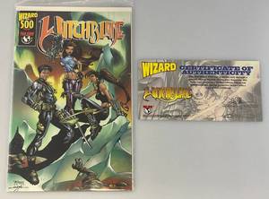 lot 213 image: Witchblade #500 Special Offer Comic With COA Limited Edition (Bagged & Carded)