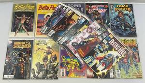 lot 224 image: Misc. Collectible Comics Including Bat Man, Bettie Page & More (Bagged & Carded)