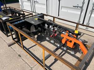 lot 1421 image: AGT Mower King Skid Steer Trencher (ECSSCT72)