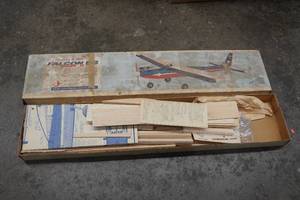 lot 40 image: Carl Goldberg Falcon 56 Mark II RC Wooden Airplane Model Kit