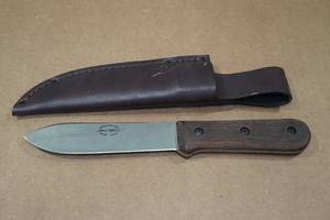lot 53 image: Becker Knife & Tool Fixed Blade Knife with Sheath - Ka-Bar