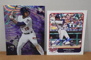 lot 67 image: 2 Large Format Byron Buxton Baseball Cards