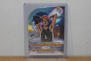 lot 71 image: 2024 Topps Chrome Victor Wembanyama Launched Into Orbit Die Cut Rookie Basketball Card