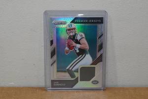 lot 80 image: 2018 Panini Prizm Sam Darnold Jersey Patch Insert Football Card
