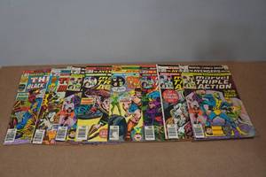 lot 110 image: 8 Marvel Comic Books - Triple Action, The Thing