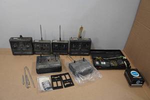 lot 117 image: Vintage CoxSanwa RC Airplane Controllers and Receivers