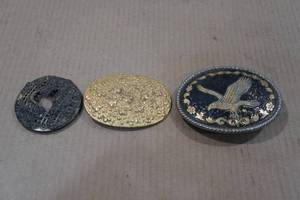 lot 178 image: 3 Belt Buckles