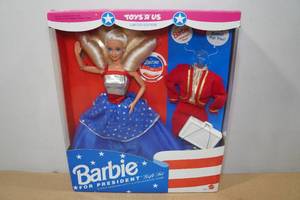 lot 226 image: Limited Edition Toys R Us Barbie for President Doll