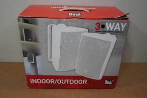 lot 229 image: Dual IndoorOutdoor 3-Way Speakers