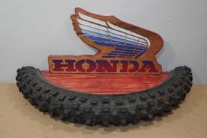 lot 318 image: Homemade Honda Floating Wall Shelf