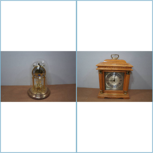 lot 347 image: Mantle Clock and Glass Dome Clock