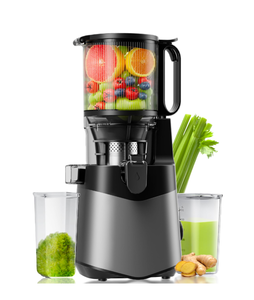lot 233 image: Brand New Cold Press Juicer, 5.8 Extra Large Feed Chute Fit Whole Fruits & Vegetables, 350W Slow Masticating Juicer Machines, Easy to Clean,High Juice Yield Retail $139.99