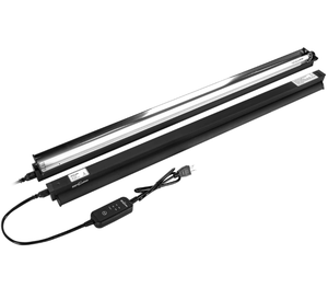 lot 252 image: Brand New REPTI ZOO T5 HO UVB Lighting Combo Kit with Timer, Reptile Light Fixture Terrarium Hood Comes with Desert 10.0 UVB T5 Lamp Bulb 39W Retail $72.99