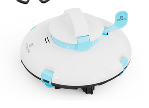 lot 266 image: New PoolMr Cordless Robotic Pool Cleaner 30Kpa Strong Suction, Dual-Motor, Self-Parking Retail $139.99