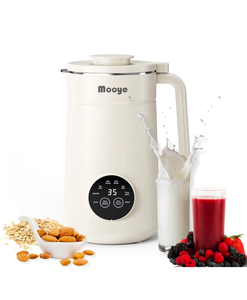 lot 205 image: Brand New 8 in 1 Automatic Nut Milk Maker Machine,35oz Multi-Functional Soy Milk Maker with 10 Blades, Plant-Based, Oat, Almond, Dairy Free Beverages with 12h Timer, Heating, Auto-clean, Keep Warm 2h Retail $52.99