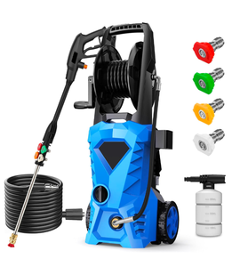 Brand New 5000 PSI Electric Pressure Washer commowner Power Washer Electric Powered, High Pressure Cleaner Machine with 33ft Extension Hose, Soap Bottle and 4 Nozzle Retail $145.99
