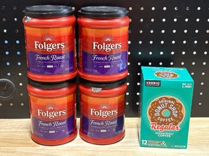 lot 13 image: Folgers and Donut Shop Coffee