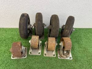 lot 59 image: 2 Sets of 4 Casters