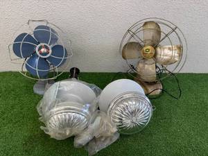 lot 78 image: Vintage Fans & Light Fixtures