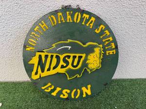 lot 81 image: NDSU Bison Metal Sign