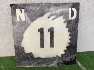 lot 88 image: ND Highway 11 Replica Metal Sign