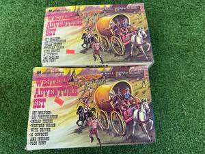 lot 97 image: 2 Western Adventure Sets by Multiple Toymakers