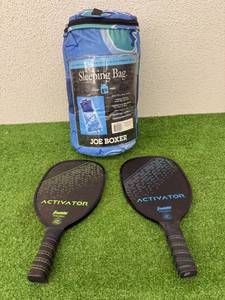 lot 103 image: Pickleball Paddles & Sleeping Bag