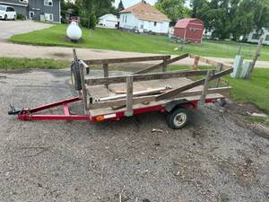 4' x 8' Trailer with Spare Tire & Side Rails